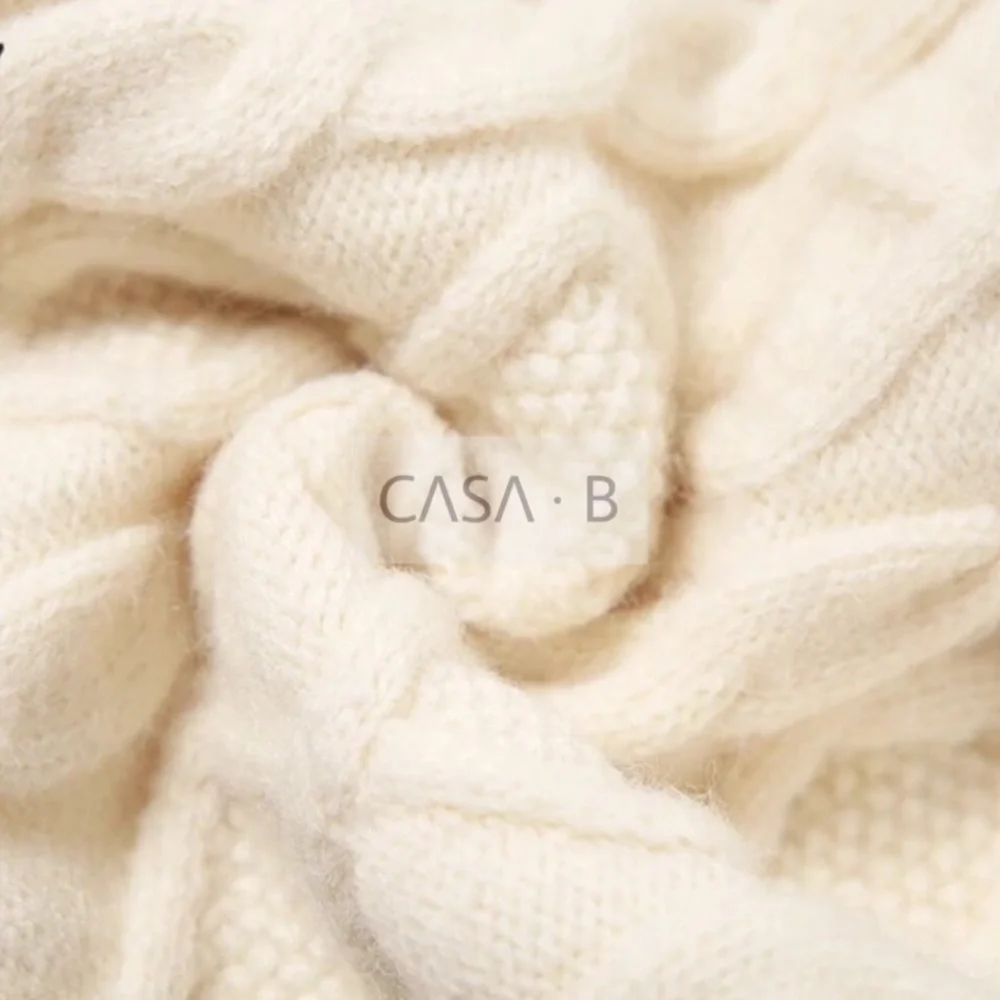 CASA B | Miranda Cable Knit Backless Sweater Dress - Picture 8 of 15
